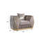 Chaise d'appoint contemporaine à motif de losanges avec structure en bois