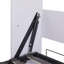 Lit simple avec tablette, teinte blanche pour les tablettes de la chambre à coucher moderne et convertible élégant - option polyvalente-2027314081-2027314086
