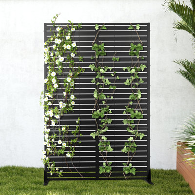 72" H Outdoor Privacy Screen, Freestanding Decorative Privacy Panels for Balcony, Yard & Garden by UFURYRIDE