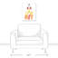Art sur toile Kimberley Blast off Rocket Ship