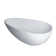 59"L x 30.7"W x 21.3"H Solid Surface Freestanding Oval Tub with Overflow and Drain