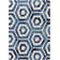 Elvo Wool Geometric Area Rug in Blue/Beige