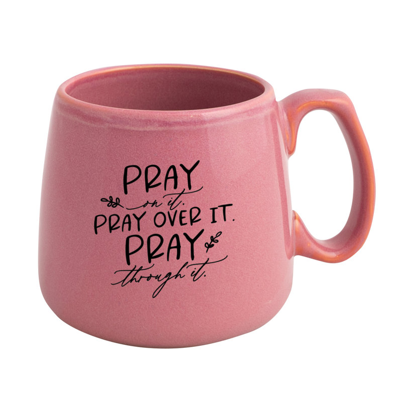 Tasse d'héritage en céramique Pray On It - Contient 15 oz