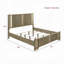Lit style rustique en bois massif 1pc-36108612