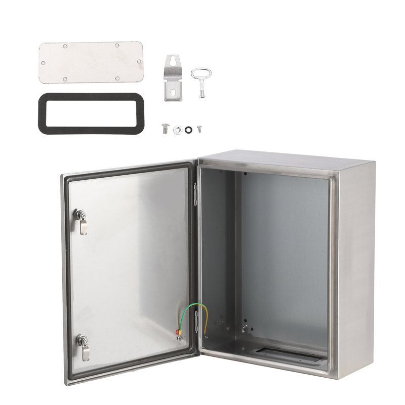 Outdoor Electrical Box, IP66 Waterproof, 20x16x8 Inches Stainless Steel Electrical Junction Box with Mounting Plate, Perfect for Indoor and Outdoor Projects