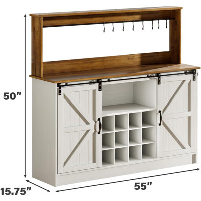 Armoire à café avec rangement Abrianna
