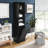 Tall Bathroom Storage Cabinet For Small Space, Floor Standing Cabinet For Living Room Bathroom Home Office Kitchen, 4 Adjustable Shelves & Laundry Hamper, Hidden Clothes Storage Space, White-1512727389