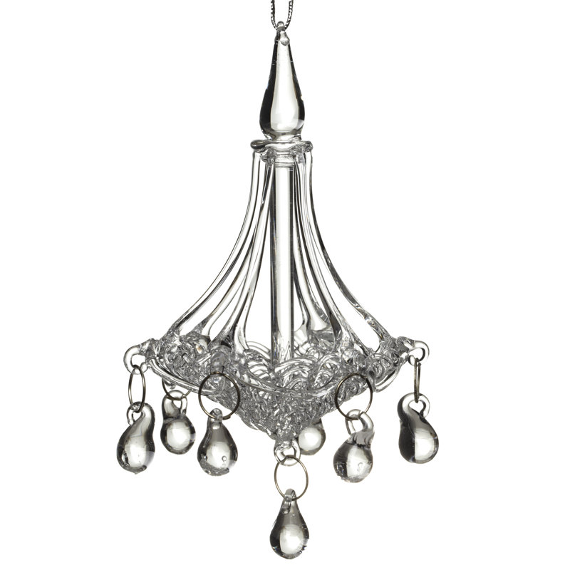 13cm Glass Hanging Figurine Ornament