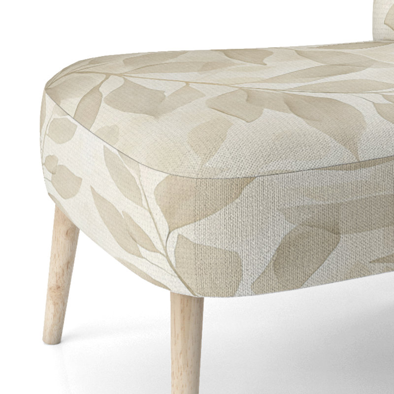 Chaise d'appoint Leaves - Chaise d'appoint Brown Autumn Botanical Leaves II, Side Chair Armless