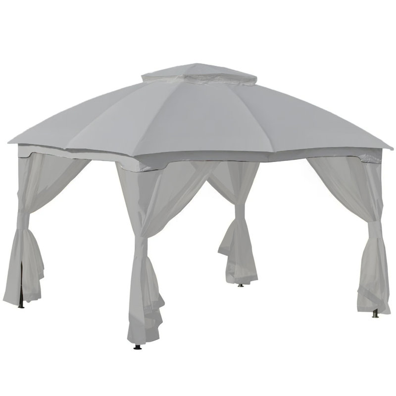 Auvent de remplacement pour pavillon de jardin 84C-210GY et 84C-210 - Riplock 350
