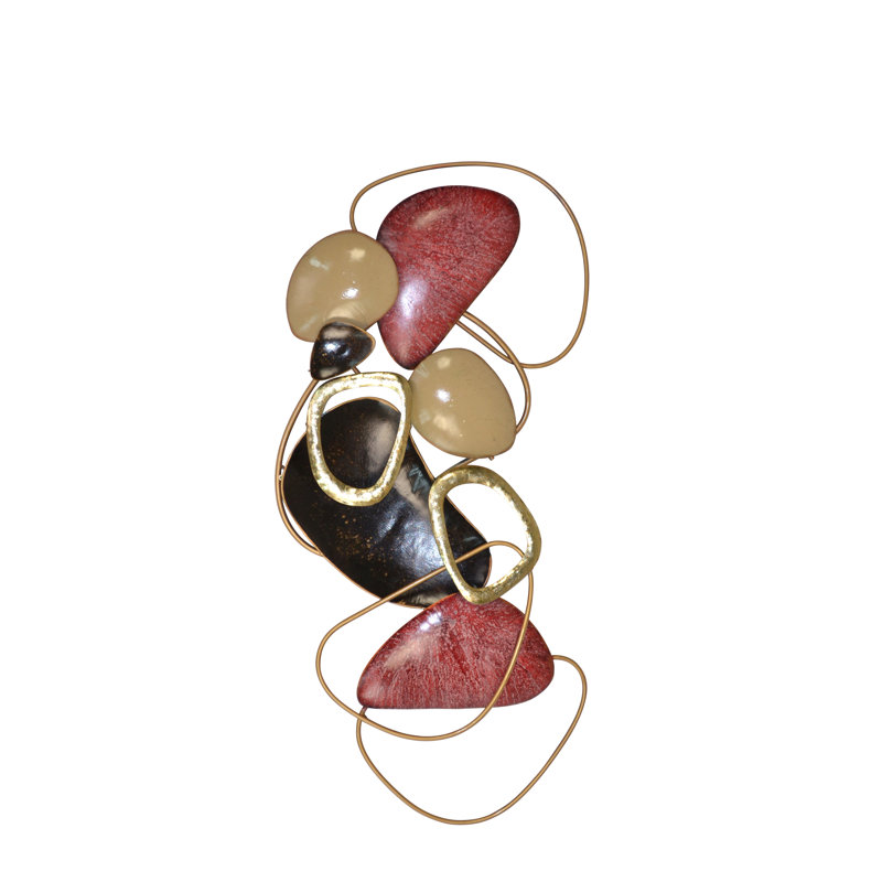 Glam Abstract Wall Decor on Metal