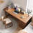 Modern and simple rectangular desk with cabinets-166855109-166855110