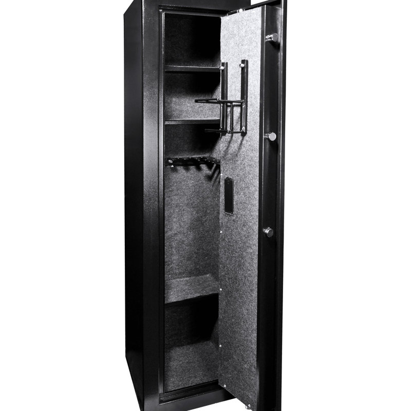 Steel Biometric Ammo Safe - 5.51 Cubic Ft, Protects Guns And Storage Box Secure Solution