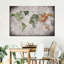 Carte du monde éducatif V - reproduction sur toile tendue-1089466502