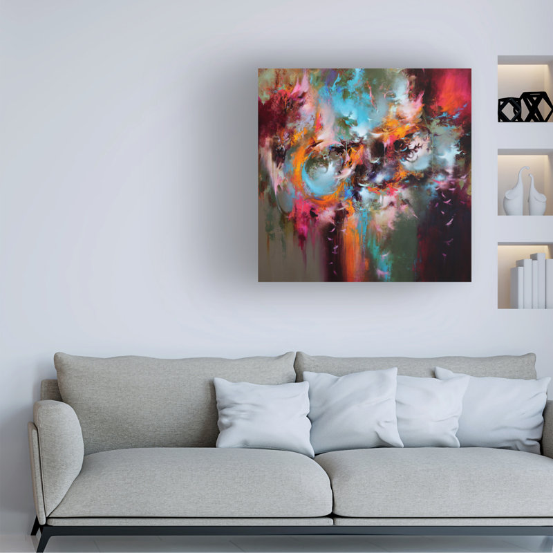Art mural sur toile tendue - «Autumn Escape» de Cody Hooper pour décoration de salon, de chambre à coucher ou de bureau - 35 x 35