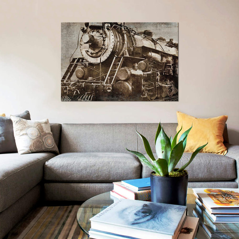 Locomotive by Dylan Matthews - Print on Canvas, 20.32 cm H x 30.48 cm W, Wrapped Canvas