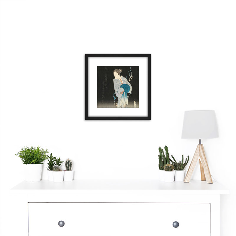 Kabuki Actor Kikugoro as Ghost Courtesan Yonakishii 1 Piece Single Picture Frame Wall Art