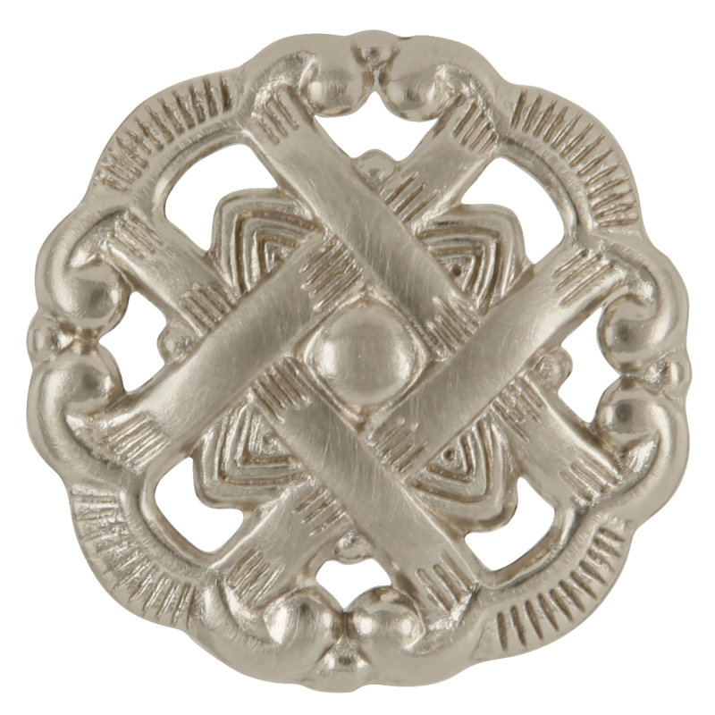 Poignée fantaisie Cavalier, Nickel satiné