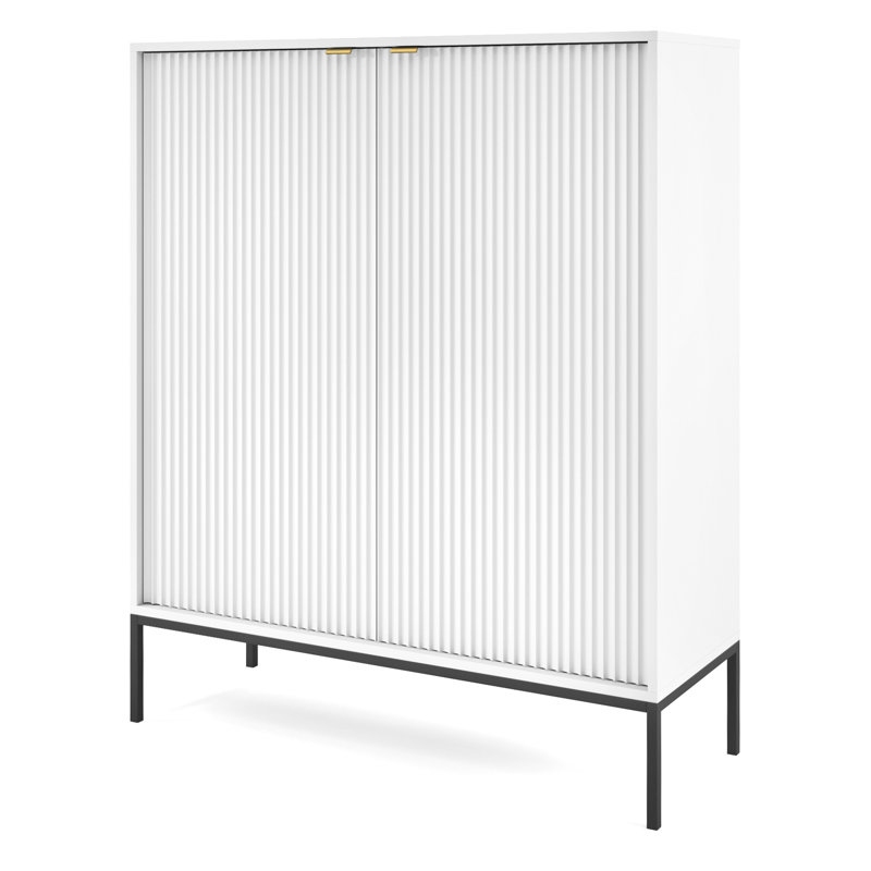 Lineham 104 Cm Wide Highboard, White