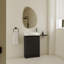 Meuble-lavabo autoportant de 23 po avec lavabo et portes à fermeture douce-807075793