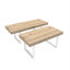 Table de salle à manger extensible pour 6, 8, table de cuisine en bois extensible, longue et grande table de conférence extensible