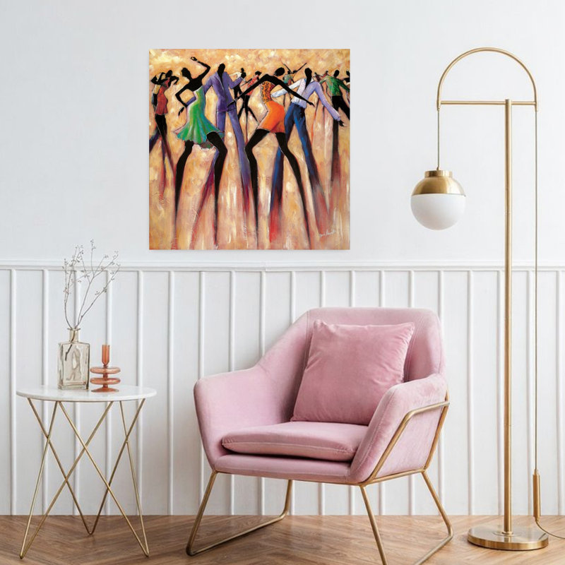 T.G.I.F. Art abstrait contemporain, H 32 po x l 32 po