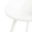 Deux chaises d'appoint, esthétique simple et moderne, construction, résine de polypropylène, hauteur de 33,09 po, pièce duo à assembler requise, conception fonctionnelle, matériau, couleur blanche, poids de 11,18 lb, certaines