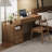 Walnut Rectangular Solid Wood desks-107506682