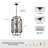 8 - Light Dimmable Lantern Square / Rectangle Chandelier For Dining Room Living Room