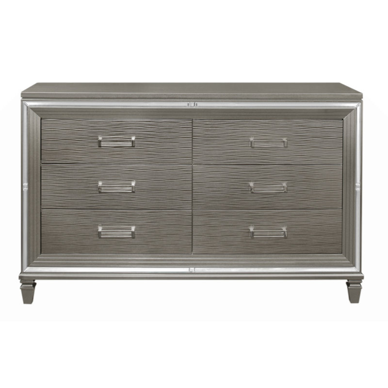 Commode de style Greyglam avec 6 tiroirs en bois 1Pc