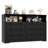 Modern 6-Drawer Dresser with LED Lights and Power Outlet – Wooden Storage, TV Stand for Bedroom-2144500312