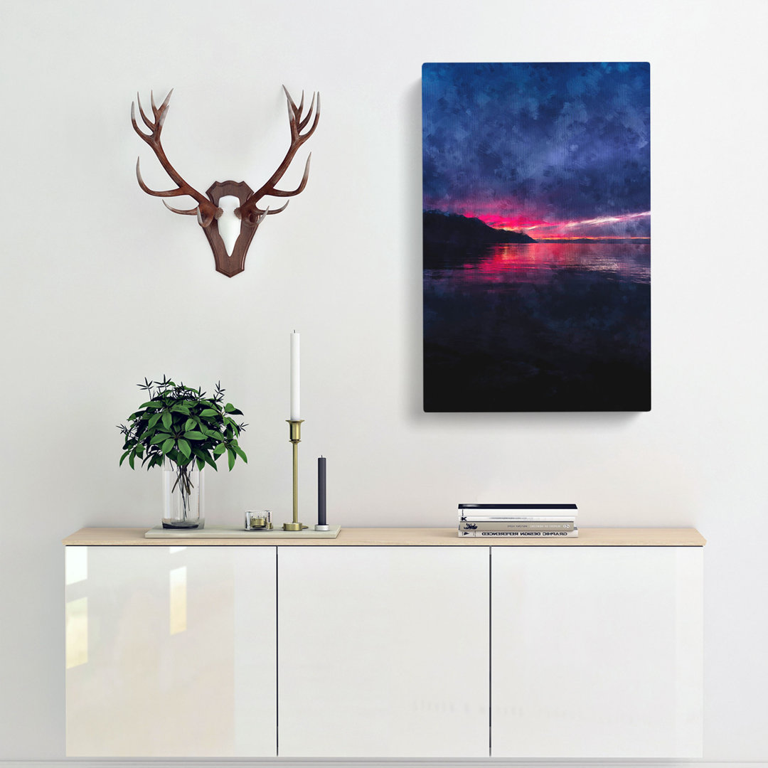 Colourful Sunset In Switzerland - Wrapped Canvas