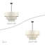 Grand lustre suspendu en bronze anglais 8 lumières Aselin-122725053