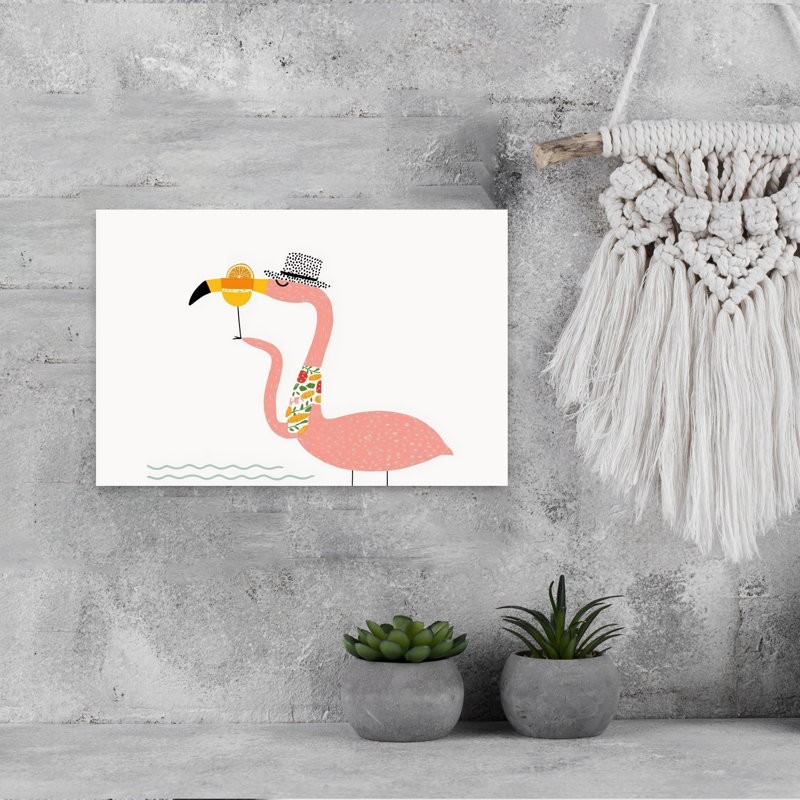 «Flamingo Cocktail», H 12 po x l 18 po