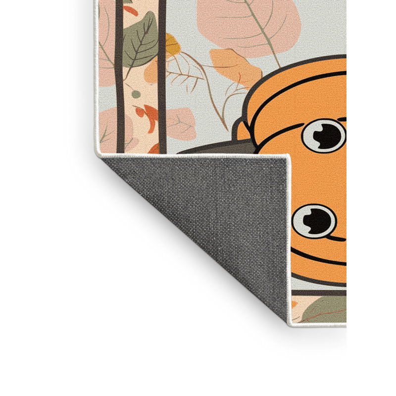 Tapis de vacances d'Halloween The Holiday Aisle®, Rectangle 5 pi x 7 pi