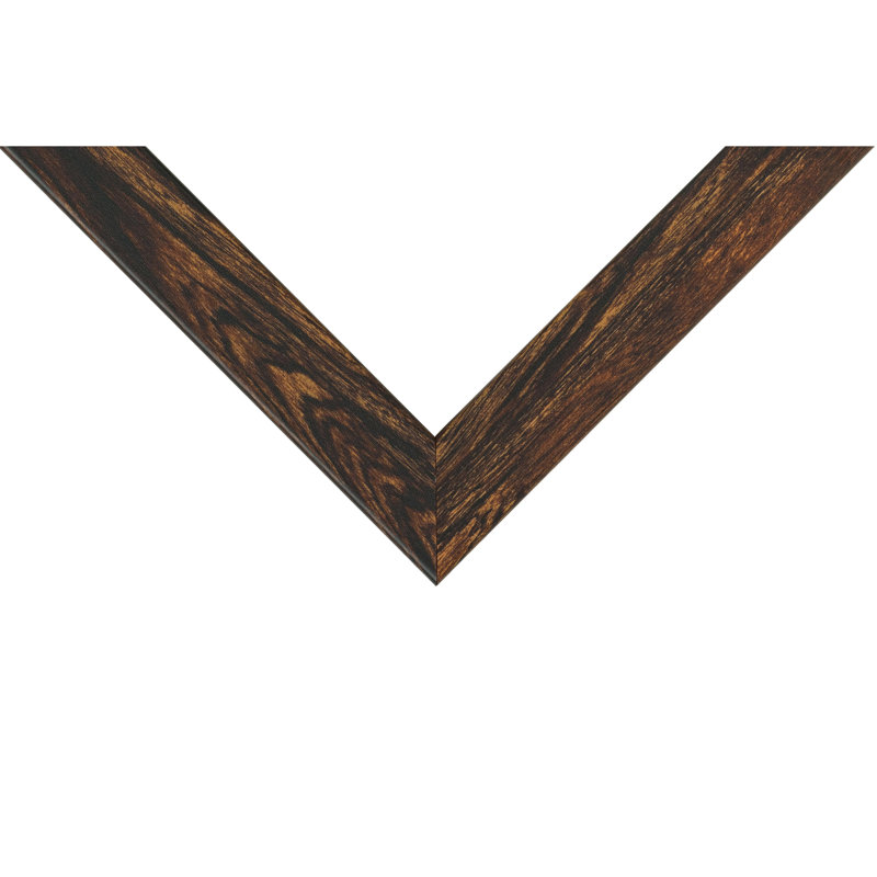 Cadre photo Craig Frames 43 x 61 cm (17 x 24 pouces), couleur châtaigne, style Bauhaus 125, moulure en MDF de 3,2 cm (1,25 pouce), finition texturée, vitre en plexiglas et système d'accrochage inclus.