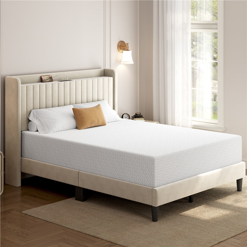 Matelas en mousse à mémoire de forme mi-ferme avec 3 couches de mousse, Grand lit