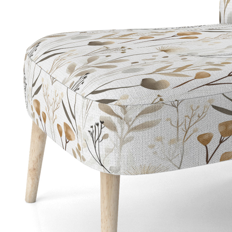 Chaise d'appoint floral Floral, Chaise d'appoint sans accoudoirs