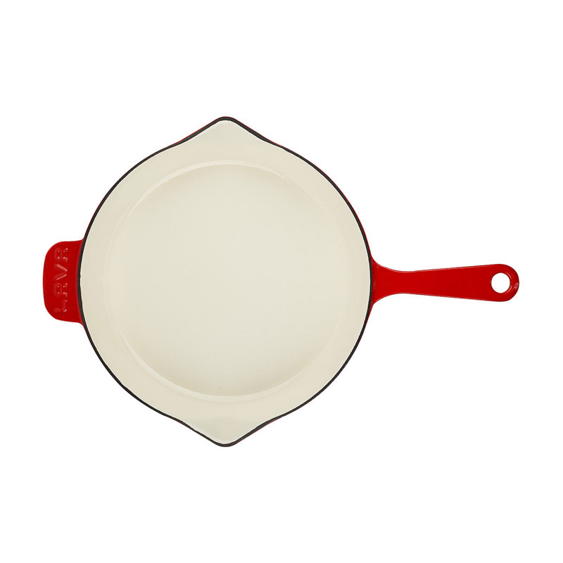 Poêle en fonte émaillée Lava 11-Series, Rouge