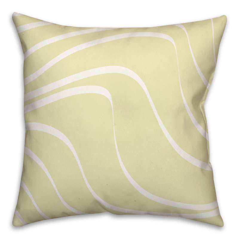  Coussin décoratif, 16 po x 16 po, Jaune