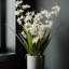 Orchidée blanche 22,5 "en pot Vanda