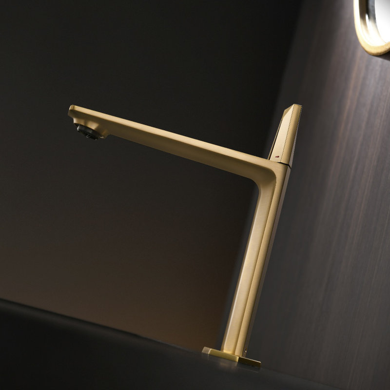 Single-handle Bathroom Faucet, Brushed Gold