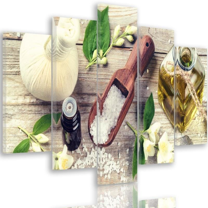 Herbs and Spices 5 Piece Wrapped Canvas Wall Art Set, 100cm H x 200cm W