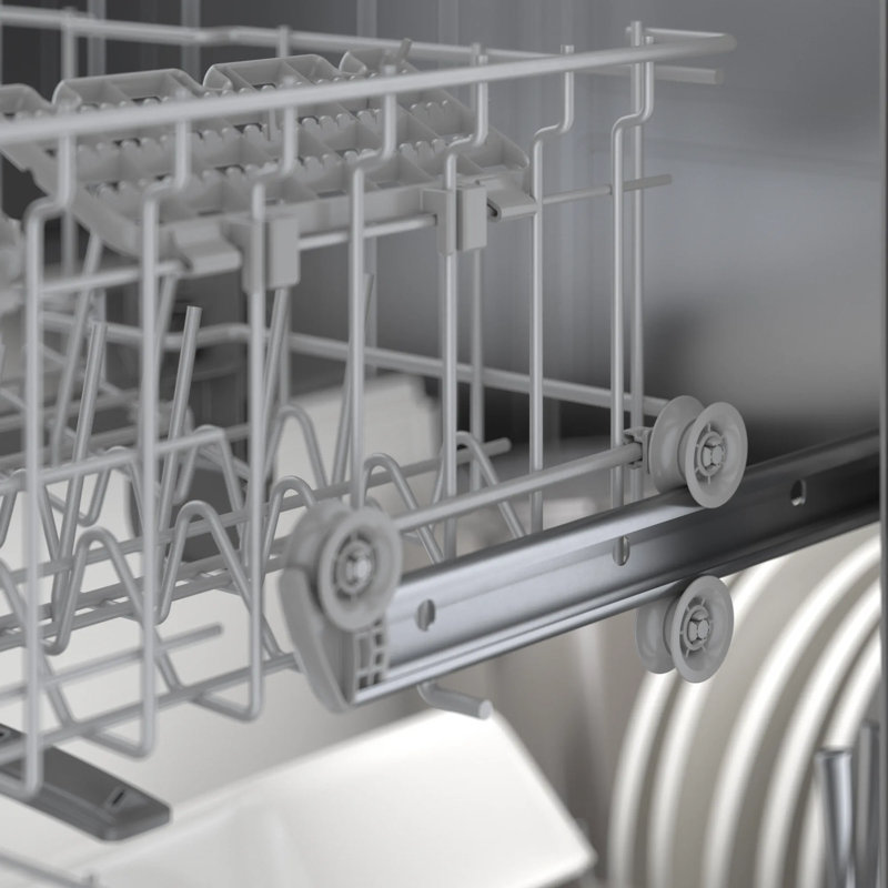 100 Series 24" Front Control Built-In Dishwasher with Hybrid Tub, Black