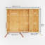 13ft x 10ft Home Office Elite Log Cabin With Side Shed UPVC Windows & Doors (44mm)-105863323