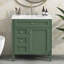 Meuble-lavabo moderne de 30 po avec lavabo supérieur, 2 tiroirs, tiroir coulissant et rangement spacieux pour des salles de bain élégantes et fonctionnelles