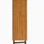 Range-chaussures avec portes à volets, range-chaussures à 6 niveaux avec tablettes réglables, range-chaussures moderne en bois-1494233214