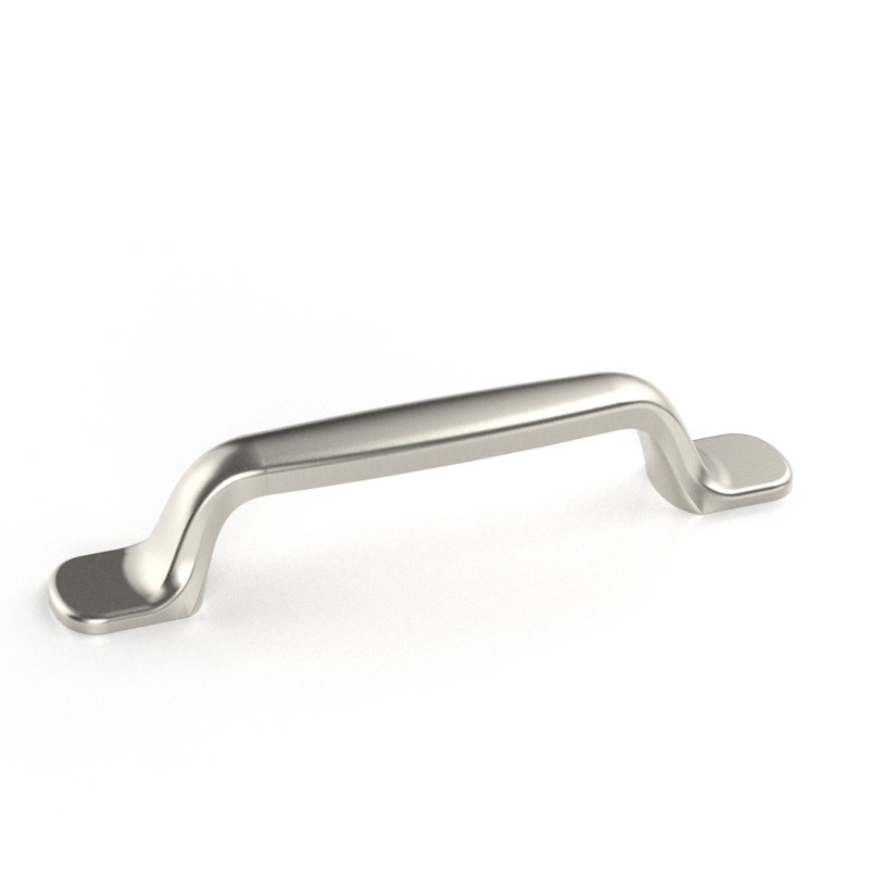 Poignée de porte et de tiroir 3,8 po Ashbury (10 pièces) d'un centre à l'autre, Nickel satiné brossé, 10, 3.8"