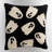 Ghosts Hooked Wool Throw Pillow