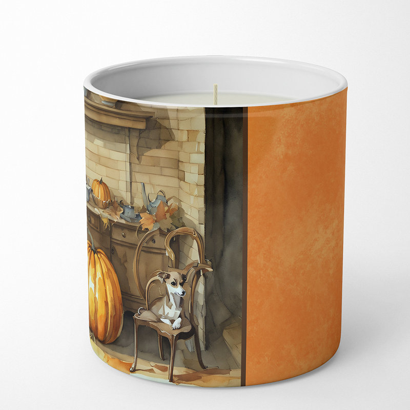 Bougie parfumée Pumpkin Pie avec support en céramique